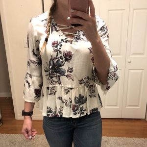 Floral blouse size small